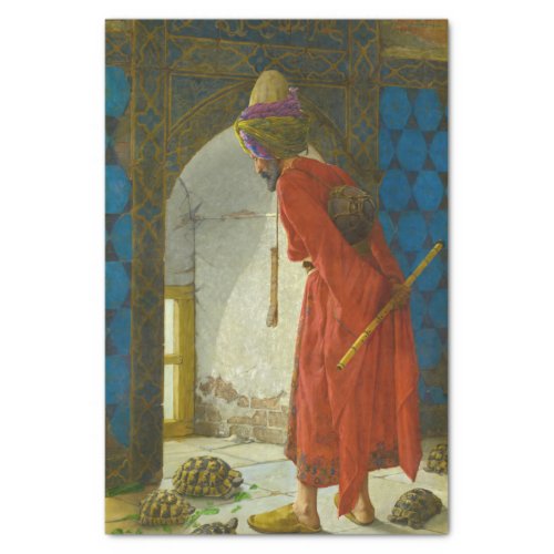 The Tortoise Trainer 1906 by Osman Hamdi Bey Tissue Paper