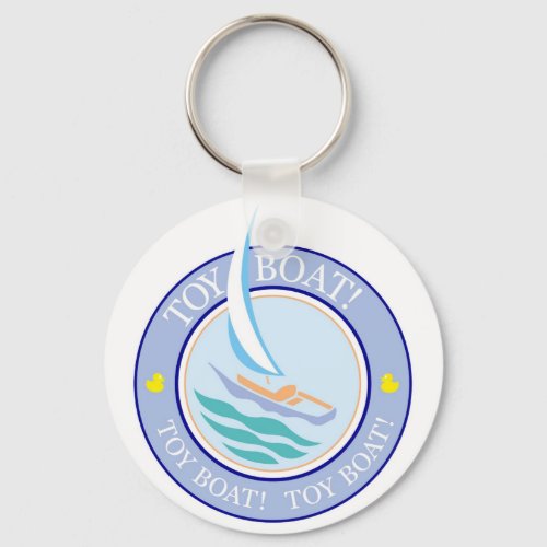 The Tot Spot_Toy Boat multicolor duckie Keychain