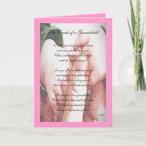 The Touch of a Grandchild Card