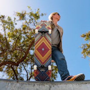 The touch of the modern art skateboard