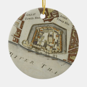 The Tower and St. Catherine's, detail of the Tower Ceramic Ornament