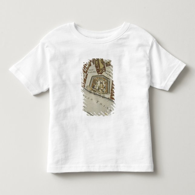 The Tower and St. Catherine's, detail of the Tower Toddler T-shirt (Front)