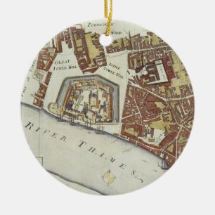 The Tower and St. Catherine's, for 'Stow's Survey Ceramic Ornament