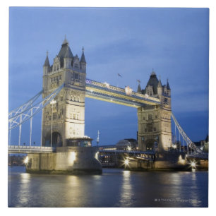 The Tower Bridge at Dusk Ceramic Tile