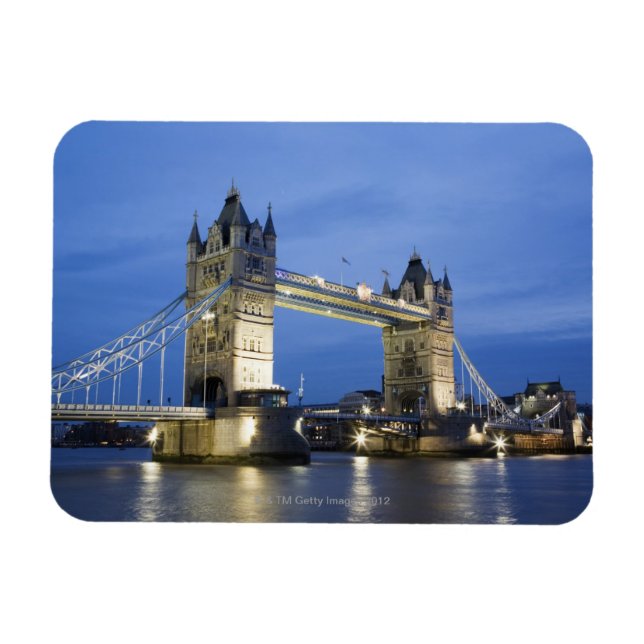 The Tower Bridge at Dusk Magnet (Horizontal)