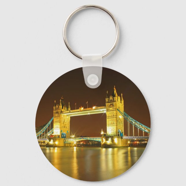 The Tower Bridge By Night Keychain (Front)