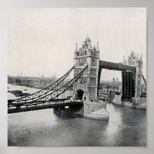 The Tower Bridge, London 1913 Poster