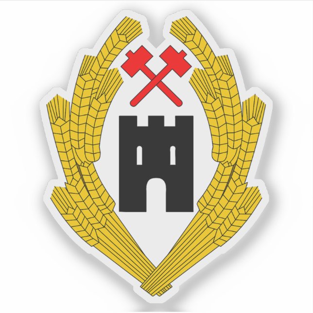 The tower emblem (first proposal in 1918), Austria Sticker (Front)
