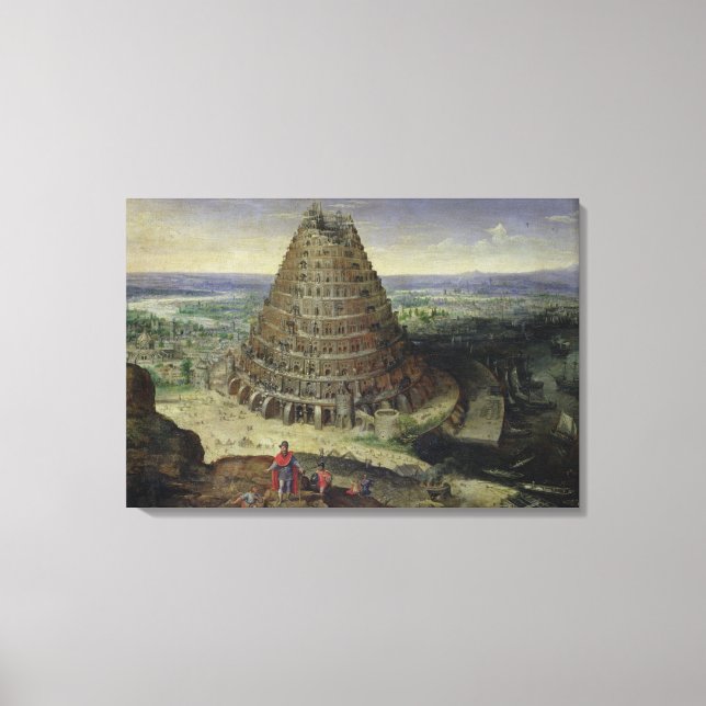 The Tower of Babel, 1594 Canvas Print (Front)