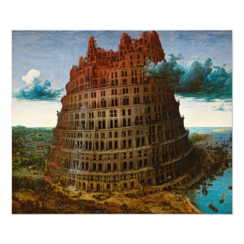 The Tower of Babel by Pieter Bruegel the Elder Photo Print