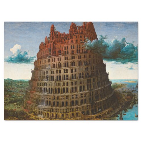 The Tower of Babel by Pieter Bruegel the Elder Tissue Paper