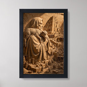 THE TOWER OF BABEL - Genesis 11:4 (Framed) Poster
