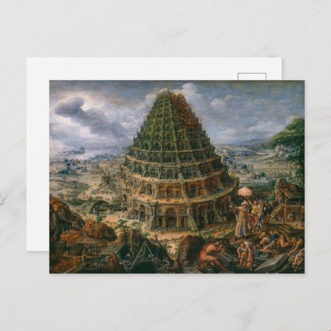 The Tower Of Babel | Marten van Valckenborch | Postcard (Front/Back)