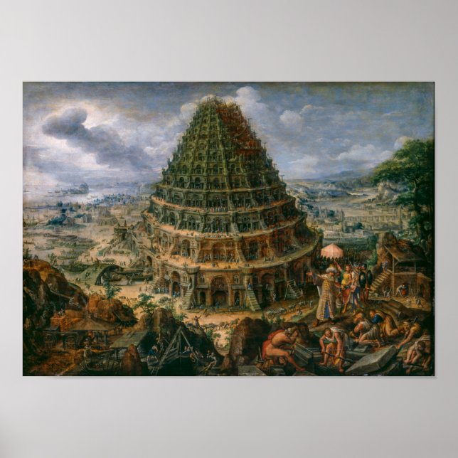 The Tower Of Babel | Marten van Valckenborch | Poster (Front)