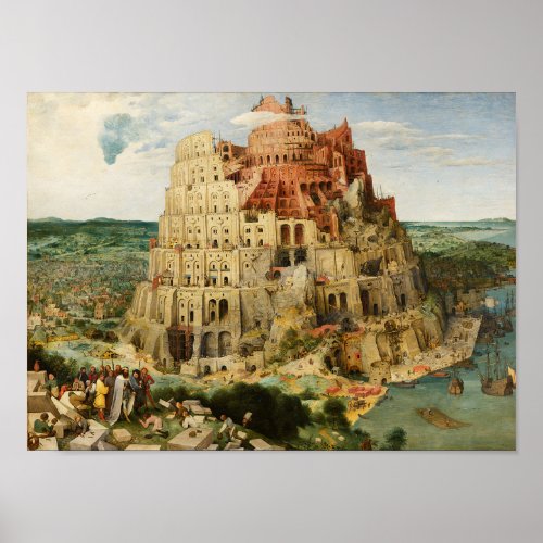 The Tower of Babel Pieter Breugel the Elder Poster