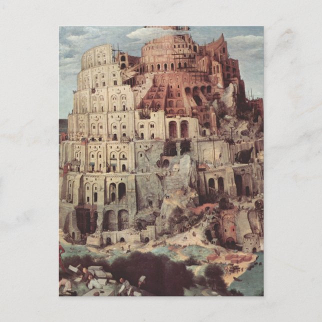 The Tower of Babel - Pieter Bruegel the Elder Postcard (Front)