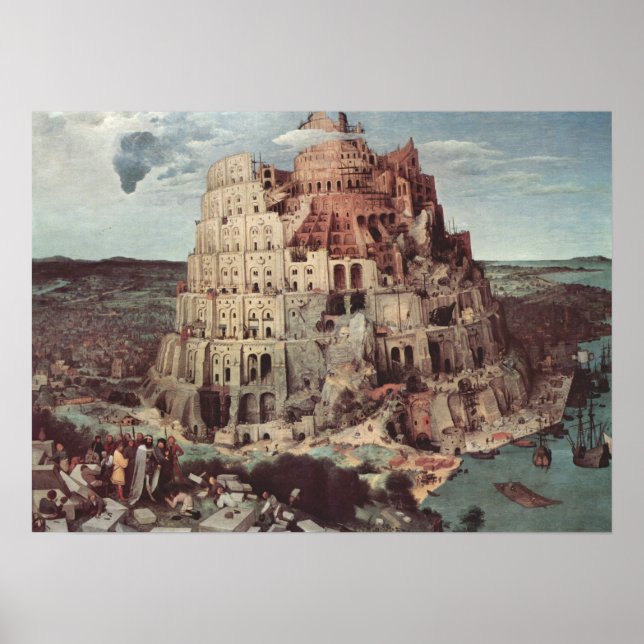 The Tower of Babel - Pieter Bruegel the Elder Poster (Front)