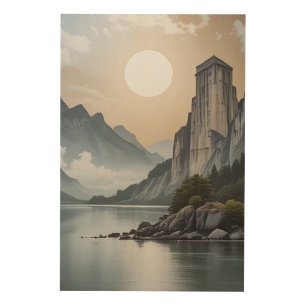 The Tower of Eternal Silence Wood Wall Art