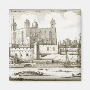 The Tower of London, 1647 (engraving) Magnet