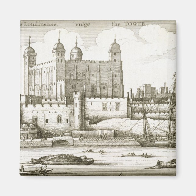 The Tower of London, 1647 (engraving) Magnet (Front)