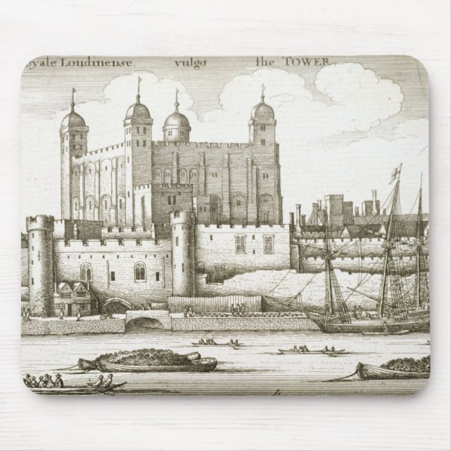 The Tower of London, 1647 (engraving) Mouse Pad (Front)
