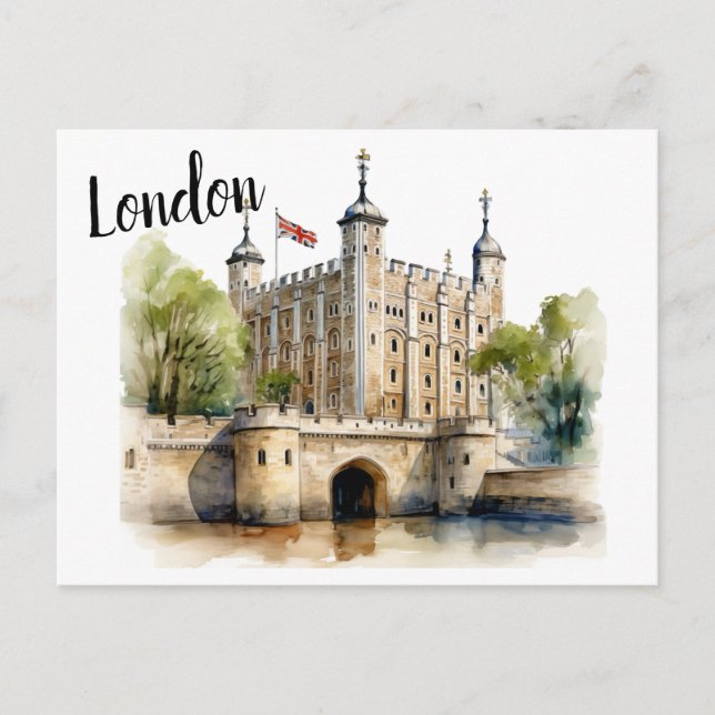 The Tower of London: Guardian of British History Postcard (Front)