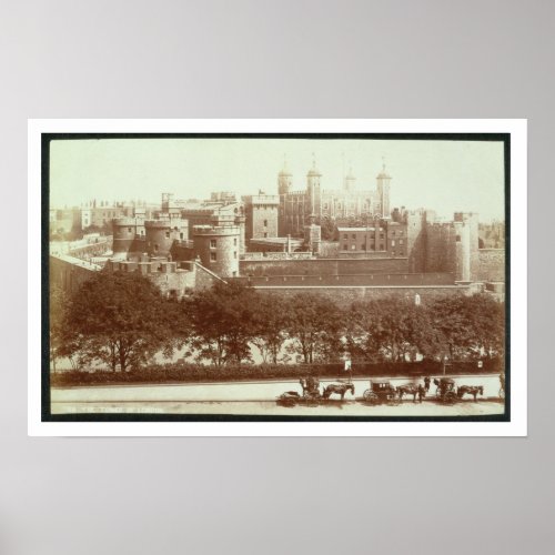 The Tower of London sepia photo Poster