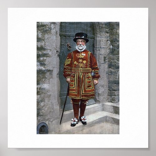The Tower  Of London  The Yeoman Warder Poster