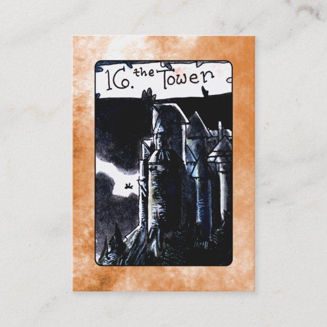 The Tower Tarot Card (Front)