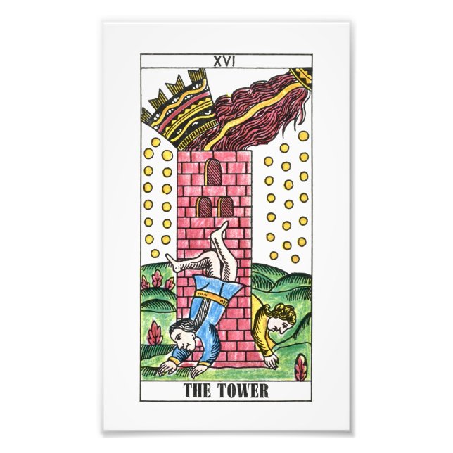 The Tower Tarot Card Photo Print (Front)