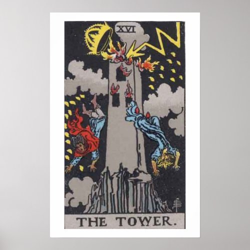 The Tower Tarot Card Poster