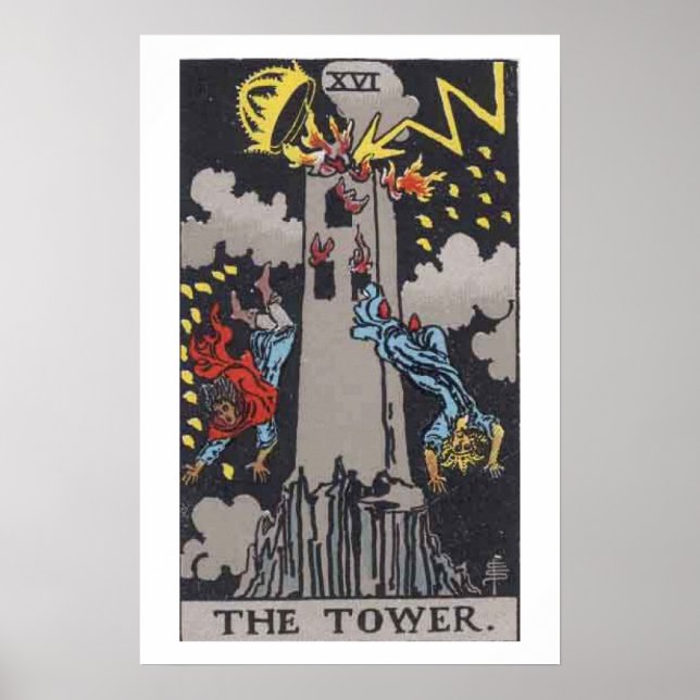 The Tower Tarot Card Poster (Front)