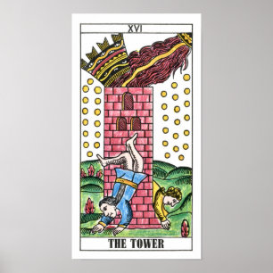 The Tower Tarot Card Poster