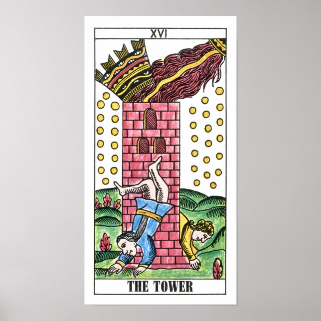 The Tower Tarot Card Poster (Front)