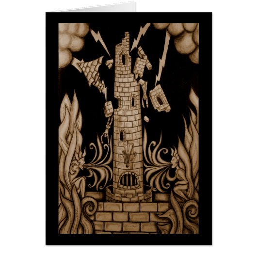 The Tower Tarot Cards (Front)