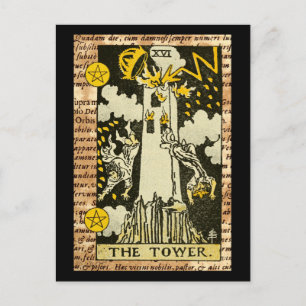 The Tower Tarot Postcard