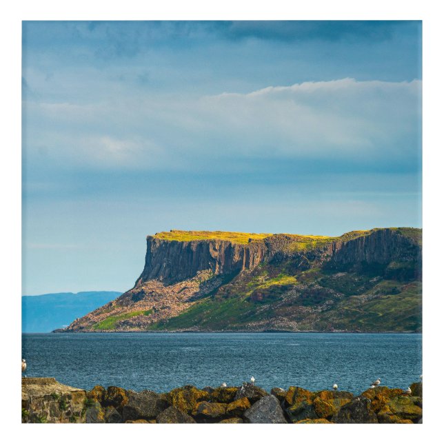 The Towering Bastion of Fair Head Acrylic Print (Front)