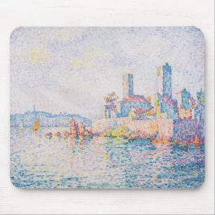 The Towers of Antibes (by Paul Signac) Mouse Pad
