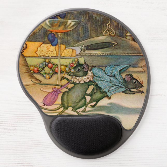 The Town Mouse and The Country Mouse Gel Mouse Pad (Front)