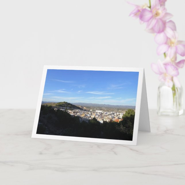 The Town of Lliria, Valencia, Spain Card (Orchid)