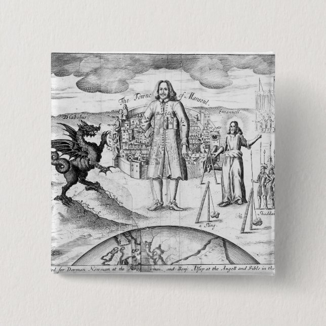 The Town of Mansoul Pinback Button (Front)