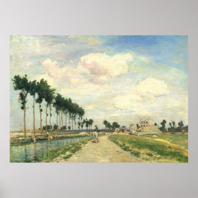 The Towpath - Johan Jongkind Fine Art Poster (Front)