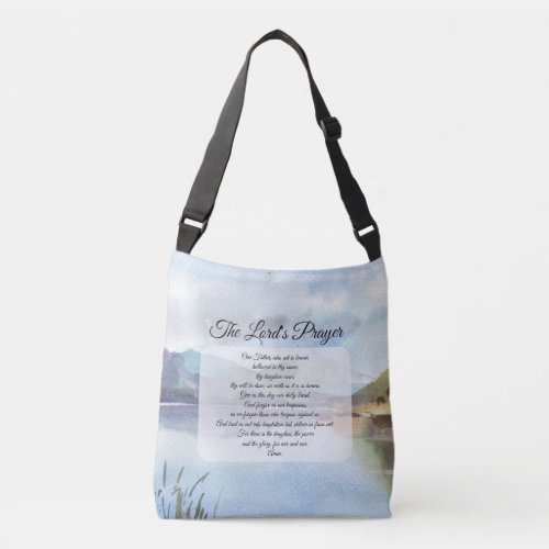 The Traditional Lords Prayer Crossbody Bag