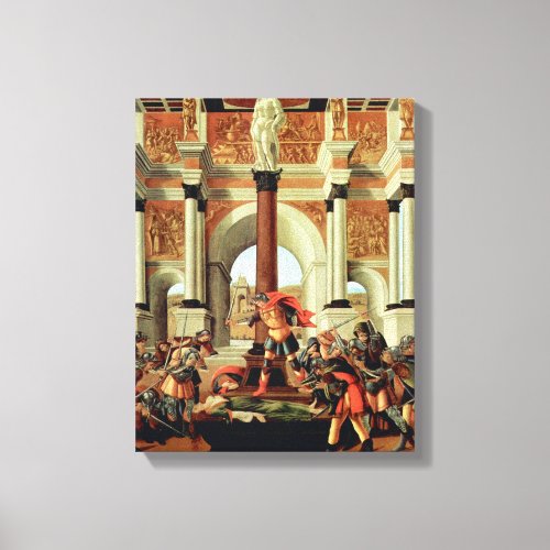 The Tragedy of Lucretia by Sandro Botticelli Canvas Print