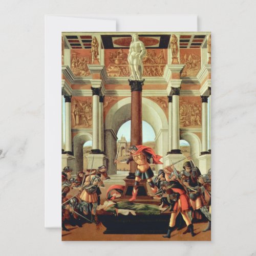 The Tragedy of Lucretia by Sandro Botticelli Invitation