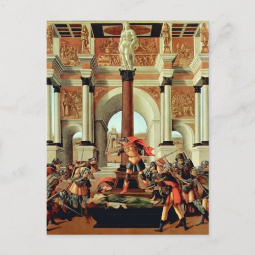 The Tragedy of Lucretia by Sandro Botticelli Postcard
