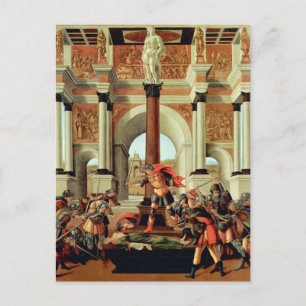 The Tragedy of Lucretia by Sandro Botticelli Postcard