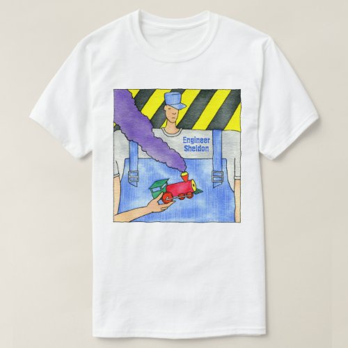 The Train Engineer Sheldon T_Shirt