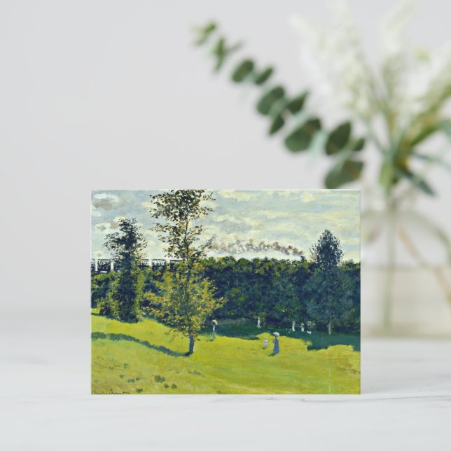 The Train in the Country Postcard (Standing Front)