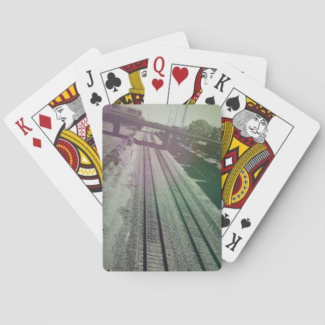 The Train Tracks Playing Cards (Back)